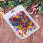 Конфетти «Квадрат» 15 г (1 см), Мультицвет