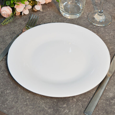 Тарелка мелкая 23см форма Идиллия Без деколи, стеклокерамика