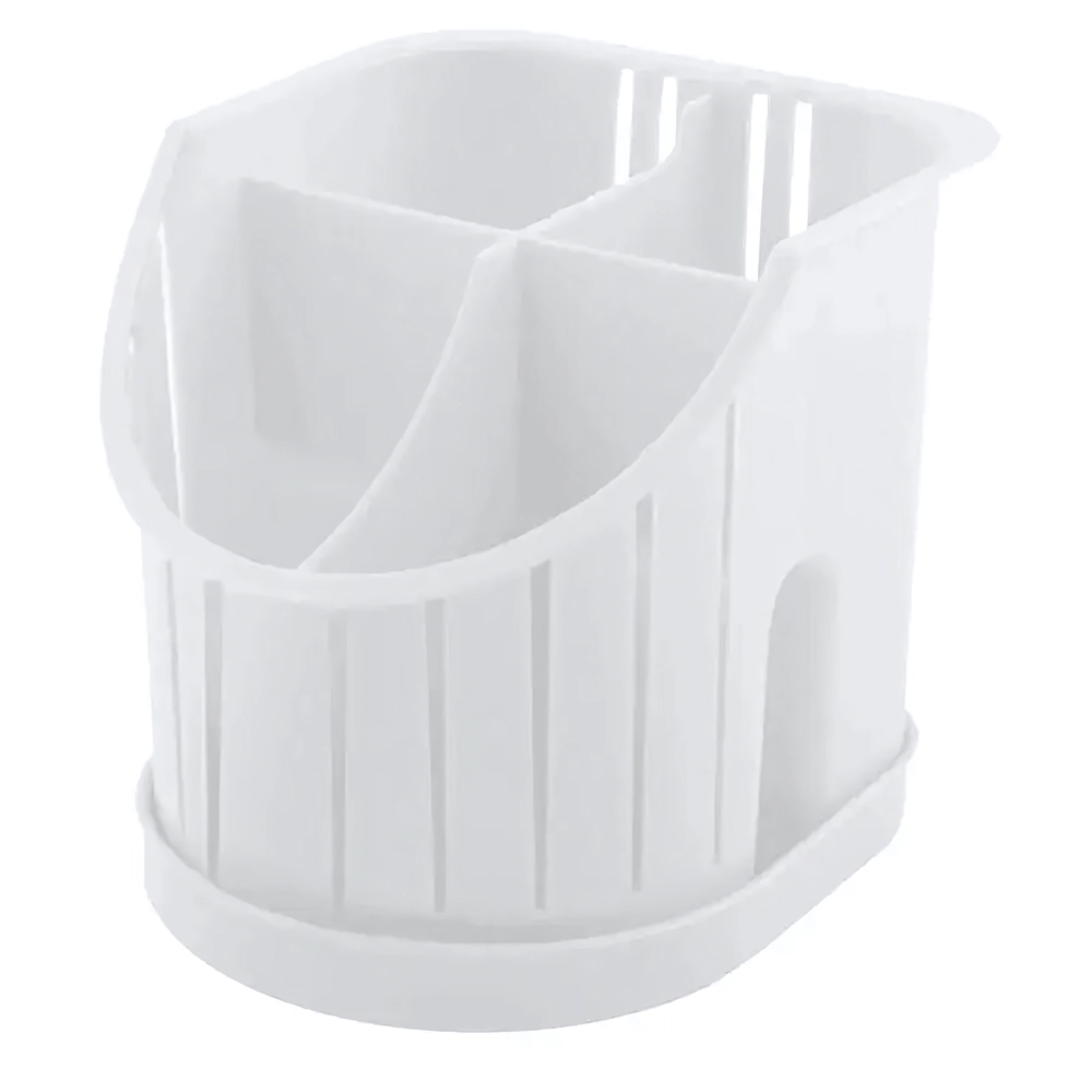 Сушилка для столовых приборов Verona 160х128 мм 4х-секционная (белый)