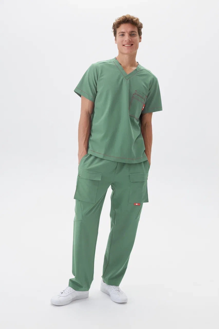 Брюки медицинские мужские Хэйко, шалфей