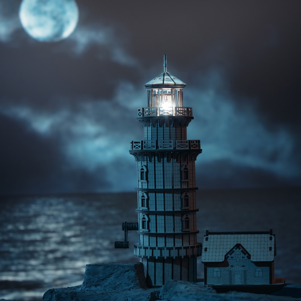 Деревянный конструктор Светильник Маяк "Бриз" (DROVO)