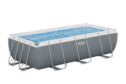 Каркасный прямоугольный бассейн Bestway 404х201х100 см + лестница, фильтр-насос 2006 л/ч (56441 BW)