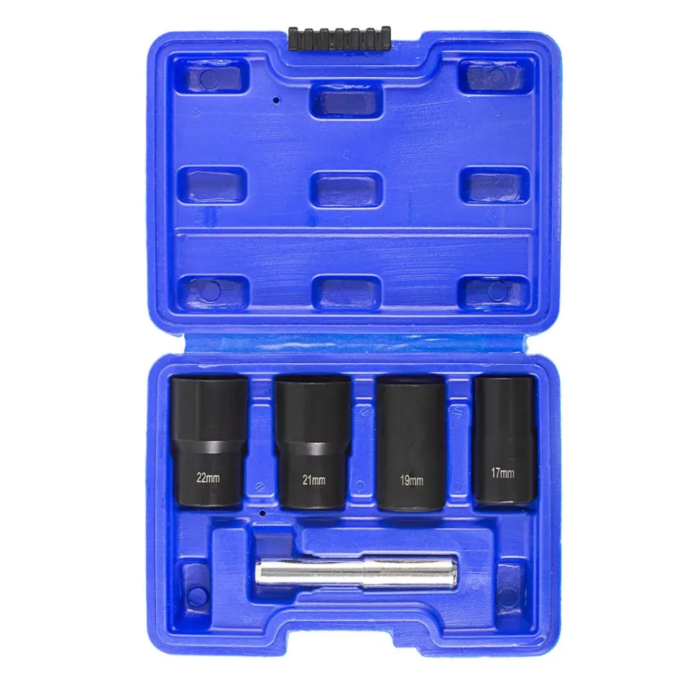 Набор головок-экстракторов для поврежденных болтов/гаек 5пр. 1/2''(17,19,21,22мм), в кейсе Forsage F-906U2