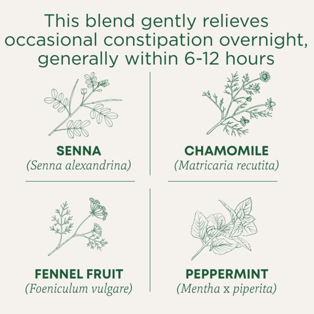 Traditional Medicinals, Organic Smooth Move®, сенна и ромашка, без кофеина, 16 упакованных чайных пакетиков, 32 г (1,13 унции)