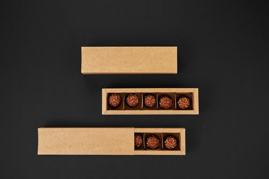 Упаковка для 5 шоколадных конфет