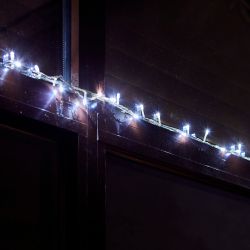 ULD-S0500-050-DTA WHITE IP20 Гирлянда светодиодная с контроллером. 5м. 50 светодиодов. Белый свет. Провод прозрачный. ТМ Uniel