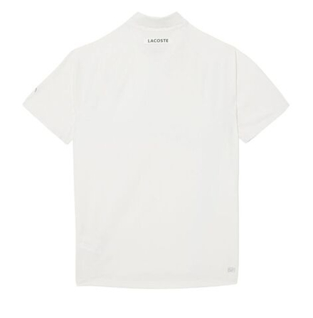 Мужское теннисное поло Lacoste Tennis x Novak Djokovic On Court - белое
