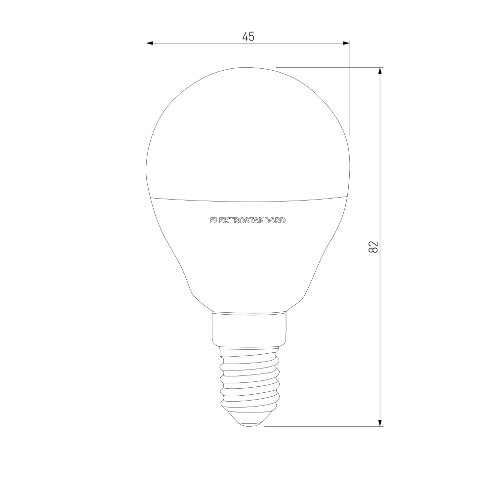 Светодиодная лампа G45 7W 6500K E14 Mini Classic  LED 7W 6500K E14 матовое стекло (BLE1407)