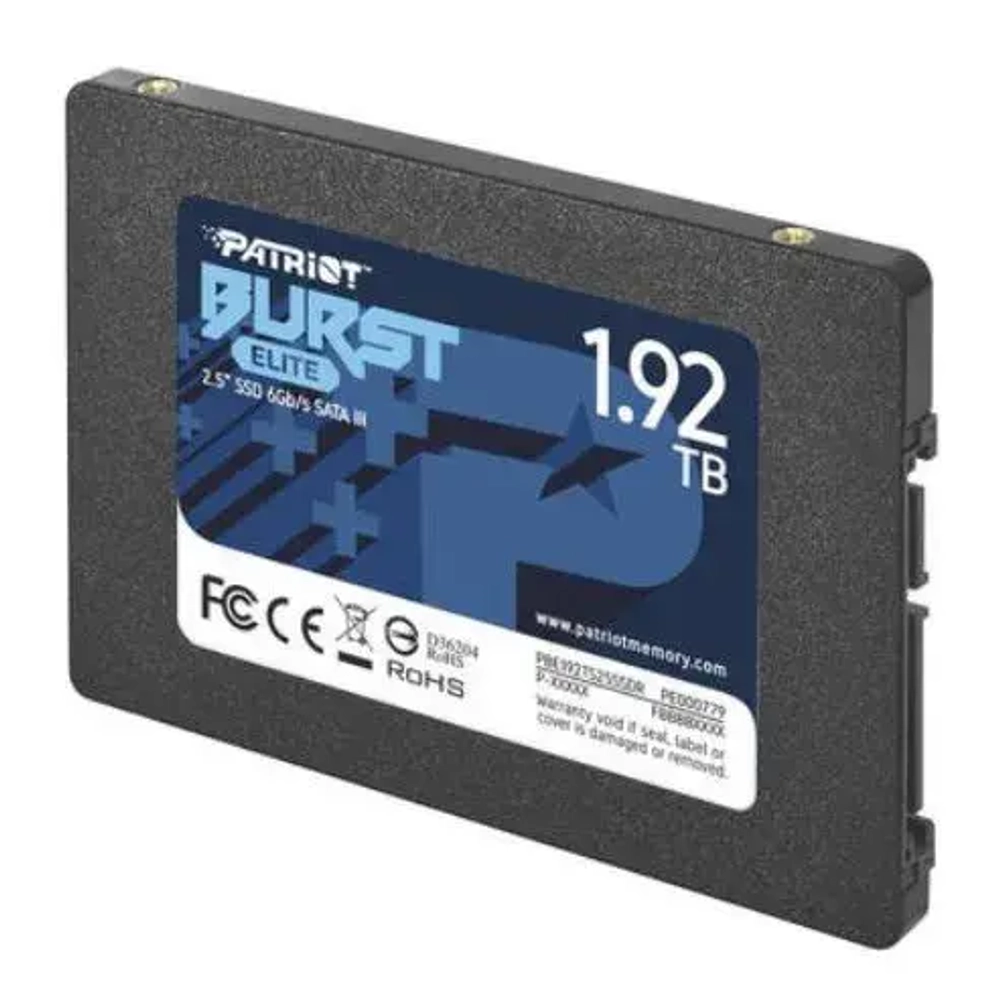 Твердотельный накопитель SSD 1920 Gb SATA 6Gb/s Patriot Burst Elite PBE192TS25SSDR 2.5" 3D QLC