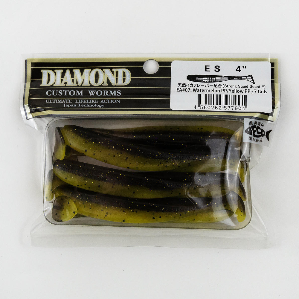 Силиконовая приманка DIAMOND ES 4" (7шт/уп)