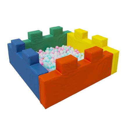 Сухой бассейн Romana «Форт» (стандартный), 300 шариков (Розовый микс)