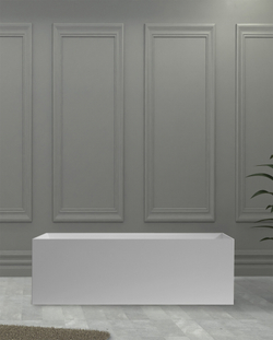 Ванна из искусственного камня ABBER Stein AS9640-1.6 белая матовая  160x70 см