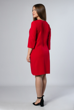Платье женское 1390Аа, красный #326Кра051390А