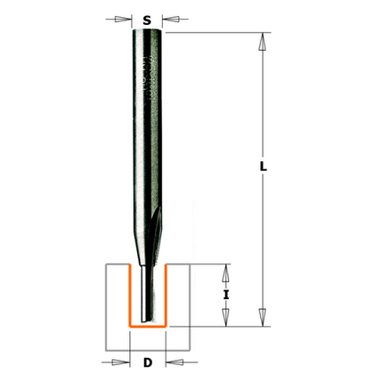 Фреза пазовая монолитная S=6 D=3x11x60 712.030.11