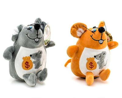 Мягкая игрушка Мышь 17см, пакет