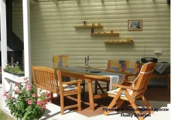 Краска для дерева акриловая полуматовая, HUSKY SIBERIAN, 2.7л, Графитовый (RAL7024) / с натуральным воском, для наружных и внутренних работ