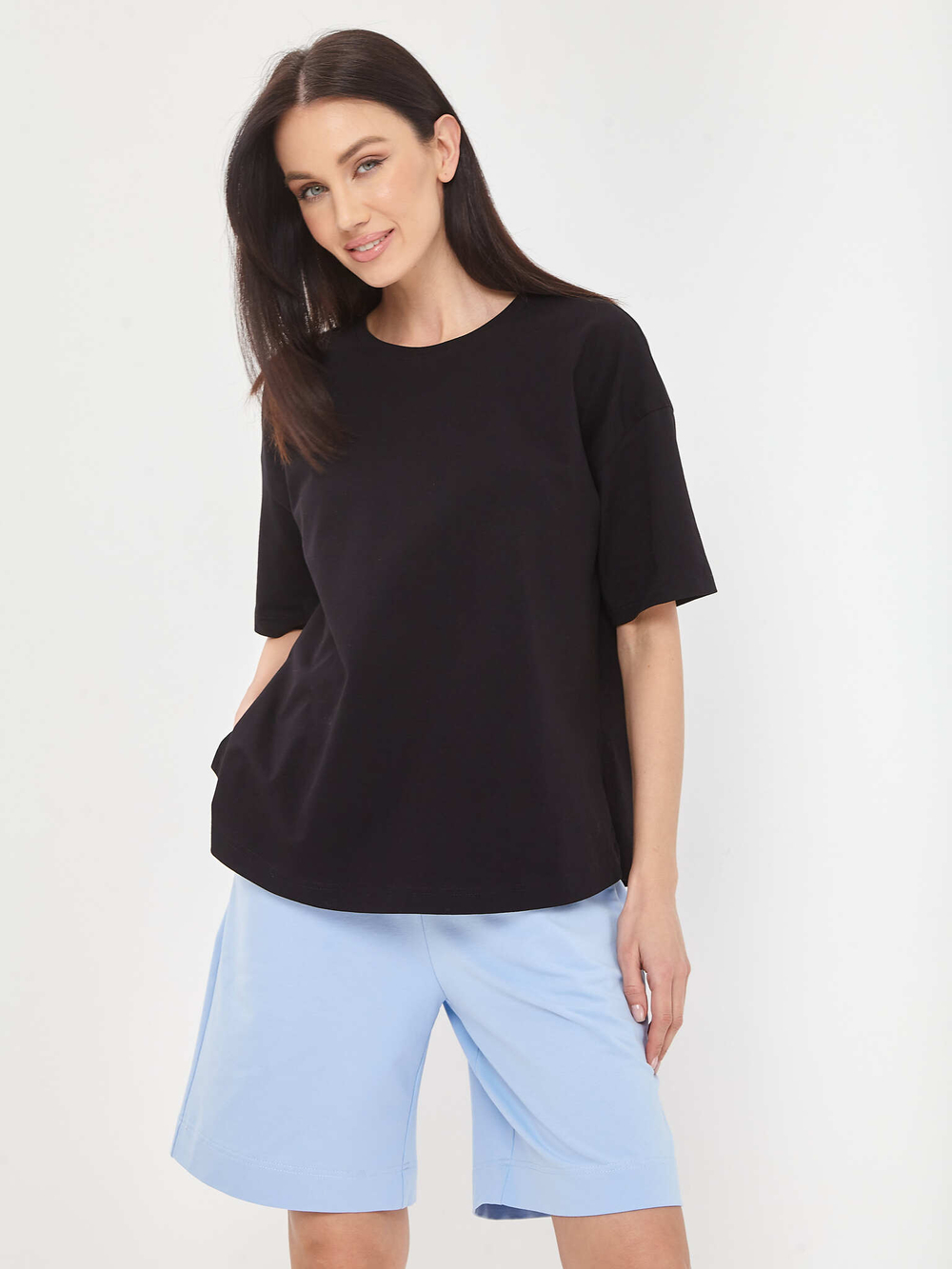 Футболка oversize с разрезами по бокам