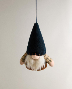 ZARA HOME ЁЛОЧНОЕ УКРАШЕНИЕ "ГНОМИК", СИНИЙ