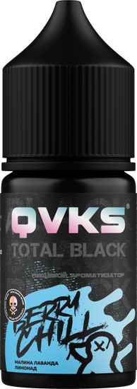 Ароматизатор QVKS TOTAL BLACK Малина Лаванда Лимонад