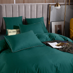 Комплект постельного белья Однотонный Сатин Элитный на резинке OCER009