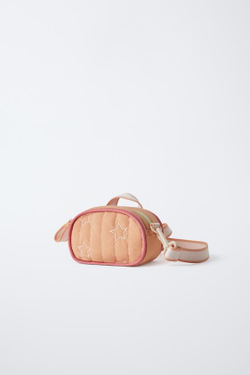 ZARA СУМКА «ЗВЕЗДА» С ПЛЕЧЕВЫМ РЕМНЕМ, ОРАНЖЕВЫЙ