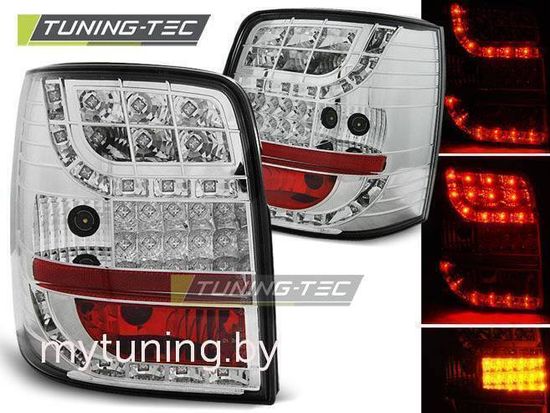 Задние фонари VW Passat B5 chrome led indicator