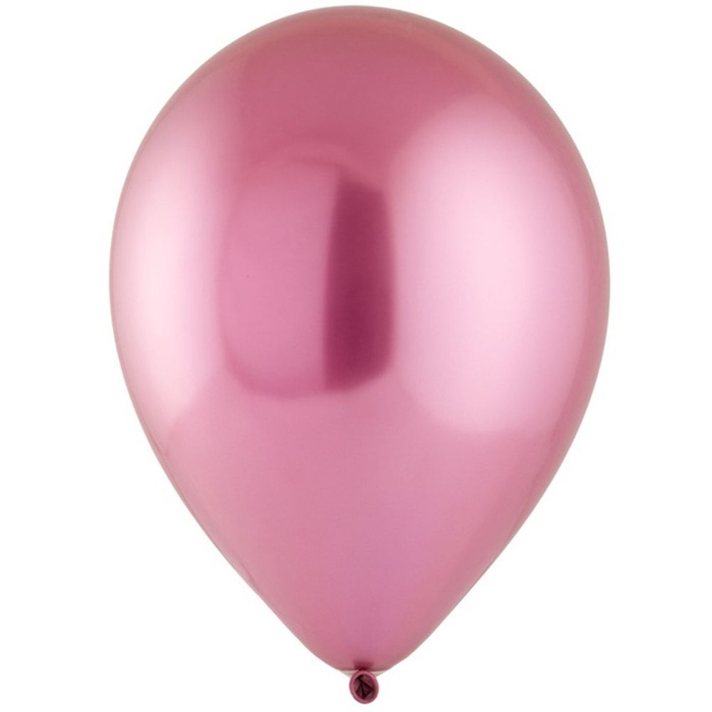 Воздушные шары Эвертс, хром розовый, 50 шт. размер 12&quot; #1102-1846