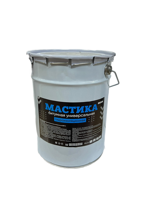 МАСТИКА БИТУМНАЯ УНИВЕРСАЛЬНАЯ БИЗОН (5 КГ)