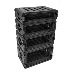 RACK | Ударопрочный Короткий рэковый кейс 4 юнита глубина 30 см DGCASE@RACK4US30 | Внутр. размеры 485*265*185мм