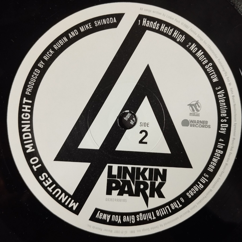 Винтажная виниловая пластинка LP Linkin Park Minutes To Midnight (EU 2020)