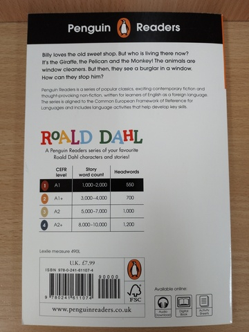 Penguin Readers Level 1: Roald Dahl The Giraffe and the Pelly and Me (ELT Graded Reader)