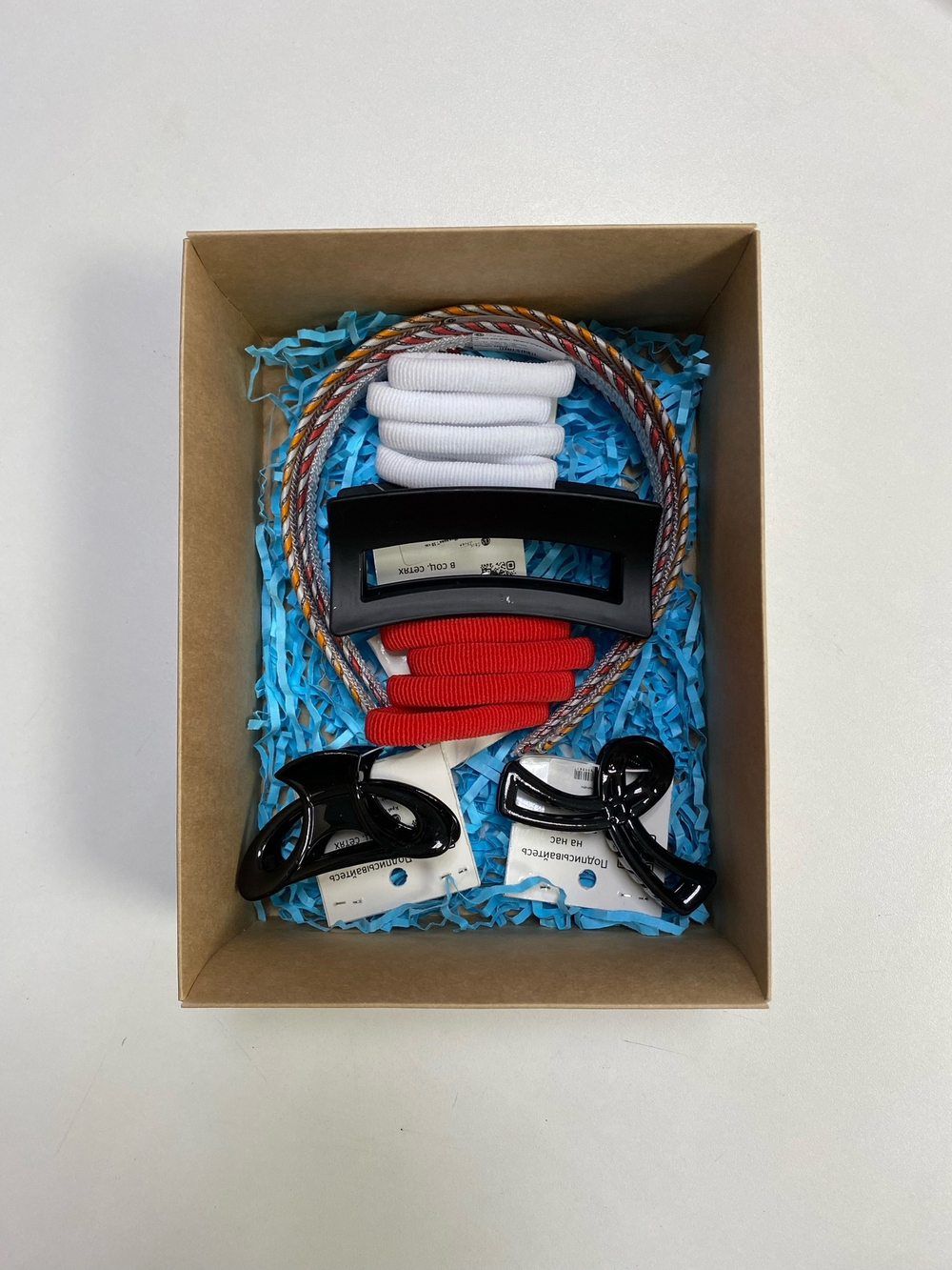 Set № 17, Набор с крабами, резинками, ободками для волос (13 штук)