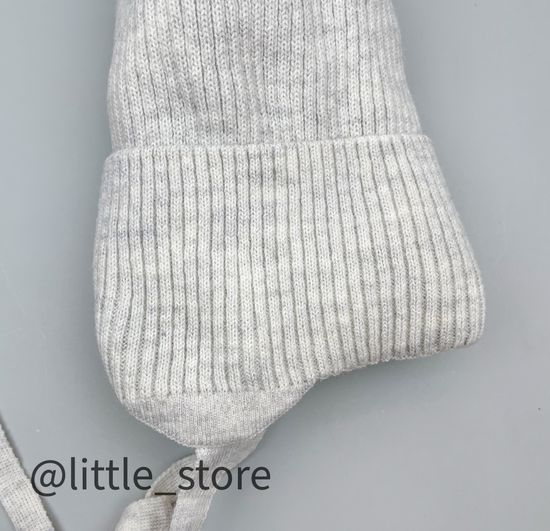 Шапка зимняя "Котики" Св серая