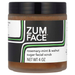 ZUM, Zum Face®, сахарный скраб для лица, розмарин, мята и грецкий орех, 118 мл (4 унции)