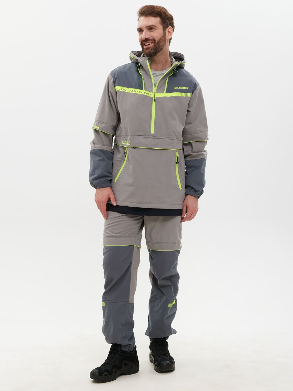 Костюм летний Антигнус-Премиум ткань Ravena Peach Wash цвет Серый