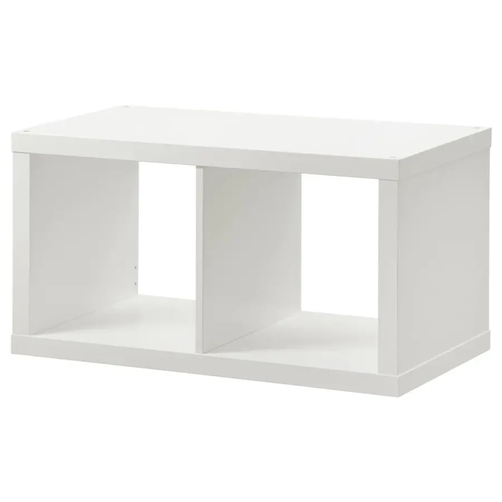 Стеллаж 2 ячейки - IKEA KALLAX, 77х41 см, белый, КАЛЛАКС ИКЕА