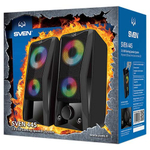 Колонки SVEN 445, черный (6 Вт, питание USB, подсветка)