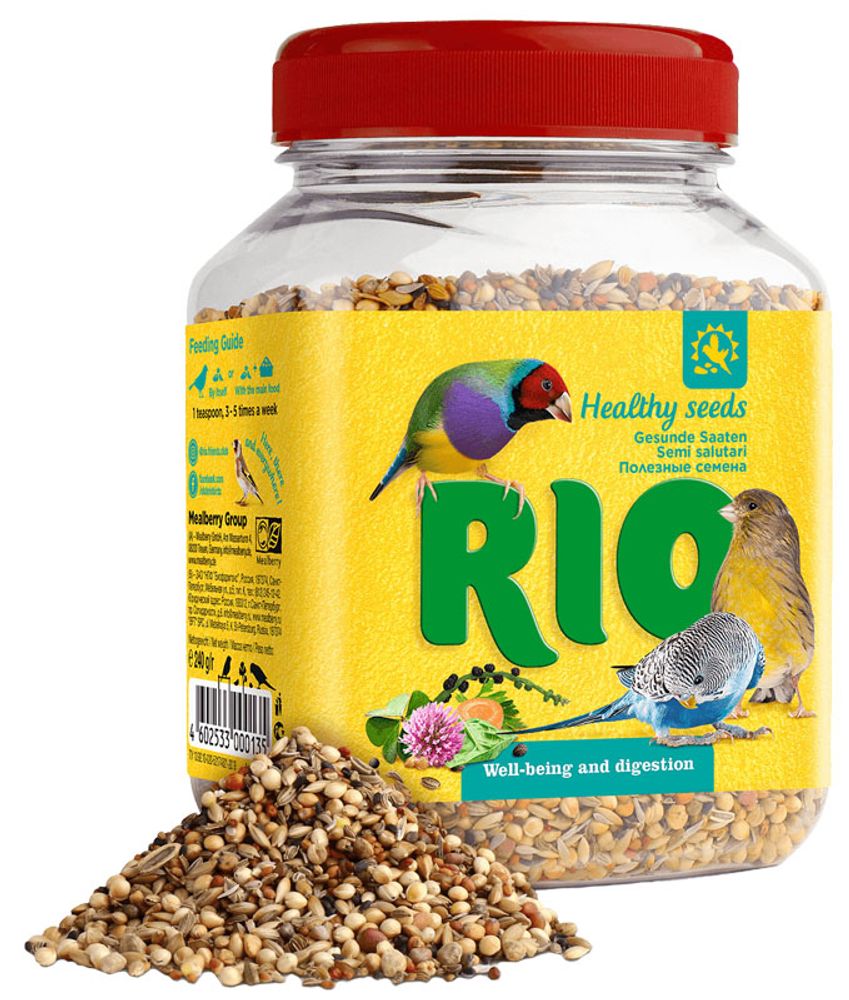 RIO лакомство для птиц всех видов, Полезные семена - 240 гр