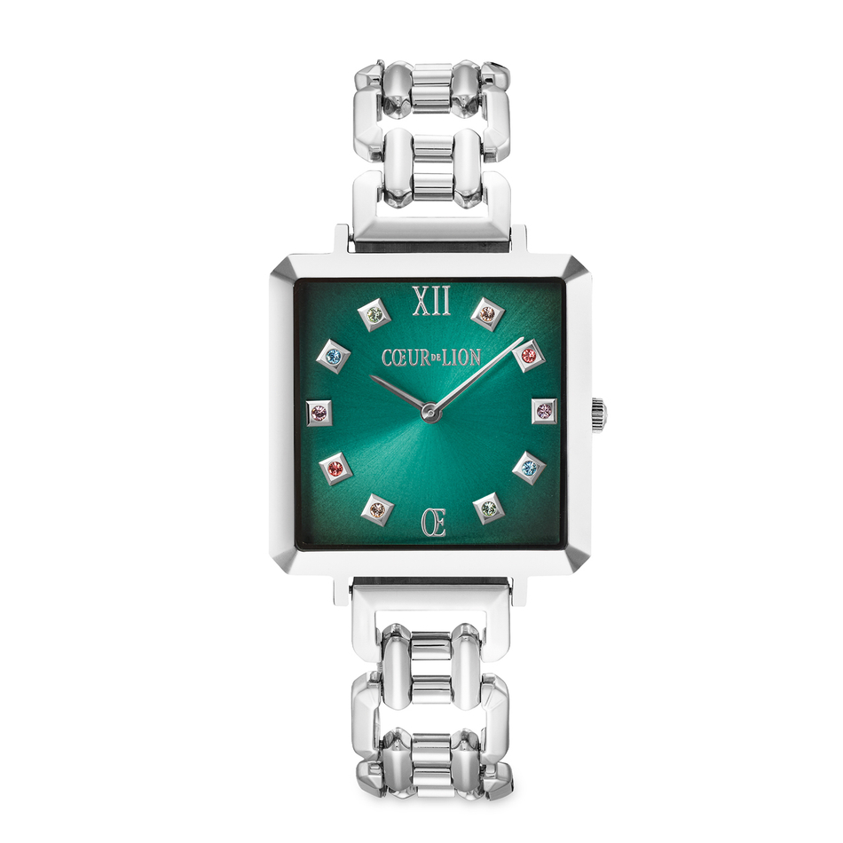 Набор часы и браслет Coeur de Lion Silver-Green 7630/53-1705