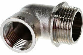 Угольник лат. перех. ВН 1/2"-3/4" никель