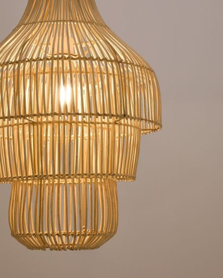 Janoa Абажур подвесного светильника из ротанга Ø38 см