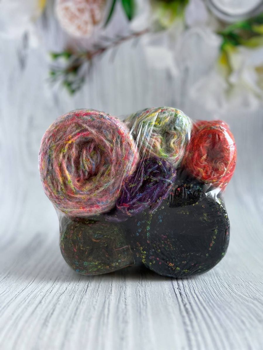 Трикотажная пряжа для вязания Лолипоп Lolipop mix color