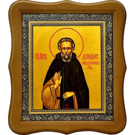 Дамиан (в схиме Диодор) Юрьегорский, Каргопольский преподобный. Икона на холсте.