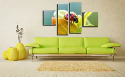 Модульная картина "Божья коровка"