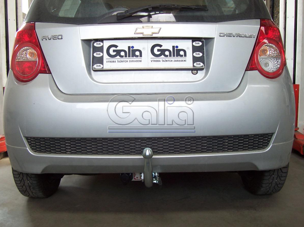 Оцинкованный фаркоп на Chevrolet Aveo хетчбек 3/5 дверей 2002-2012, Daewoo Kalos хетчбек 3/5 дверей 2002-2012 (без электрики), Galia D038A