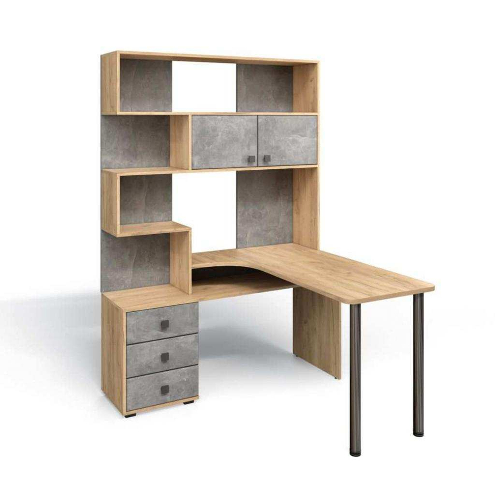 Стол Компьютерный СК-10 ПРАВЫЙ Дуб крафт/ателье