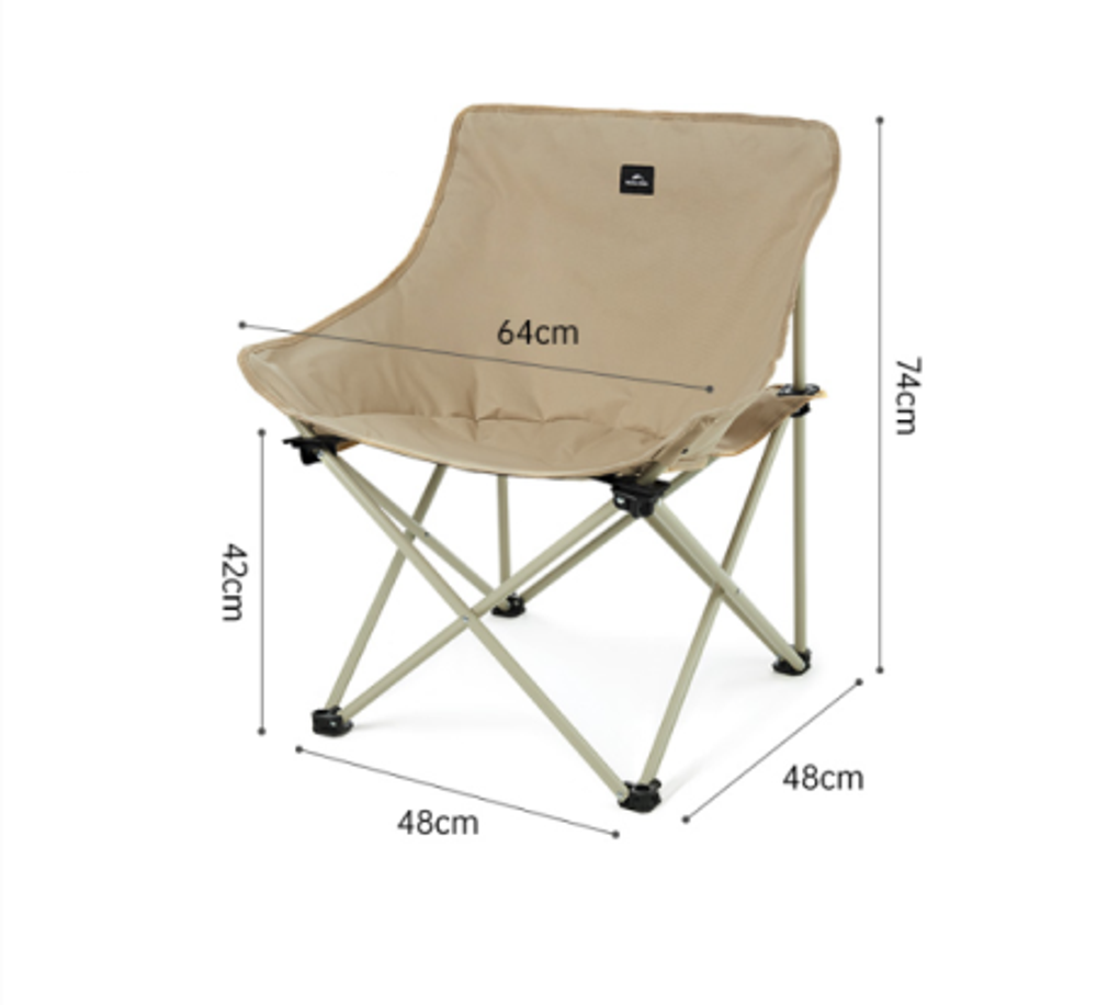 Кресло туристическое Naturehike Stellaluna T01 складное, 48х48х74 см, до 110 кг, черное. Под заказ