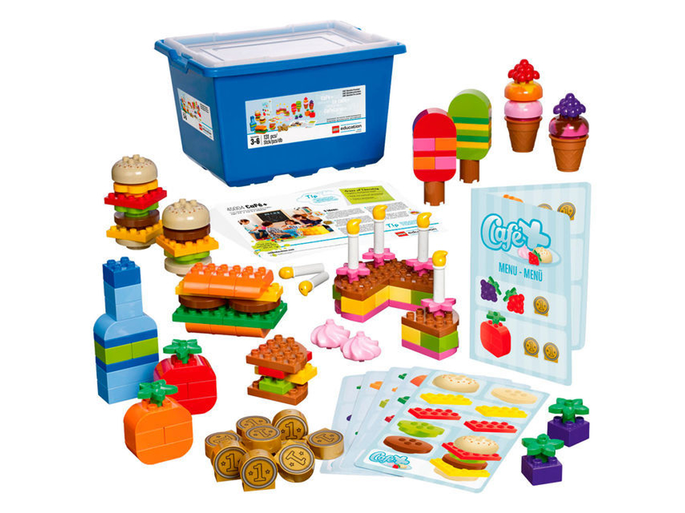 Lego Education Duplo: Кафе+. Базовый набор 45004 — Café+ Set with Storage — Лего Образование Кафе