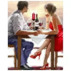 Nömrələr ilə rəngləmə \ Картина по номерам Встреча