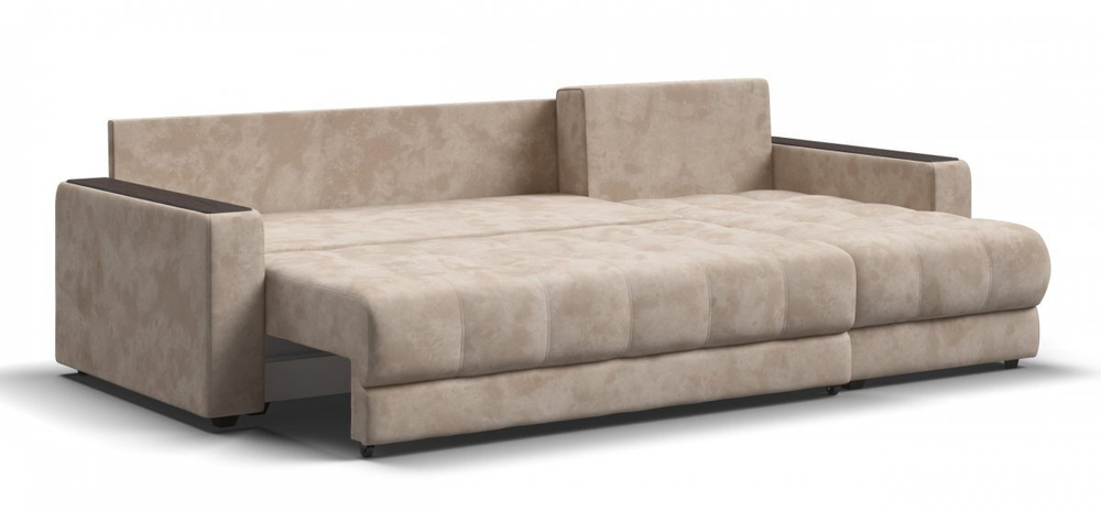 Угловой диван Босс Классик Велюр Алькантара пепел